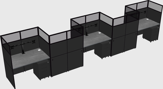 Rectangular cubicles