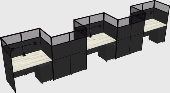 Rectangular cubicles