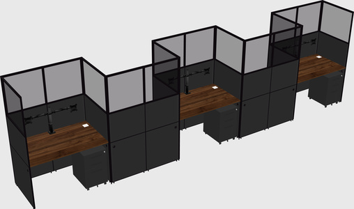Rectangular cubicles