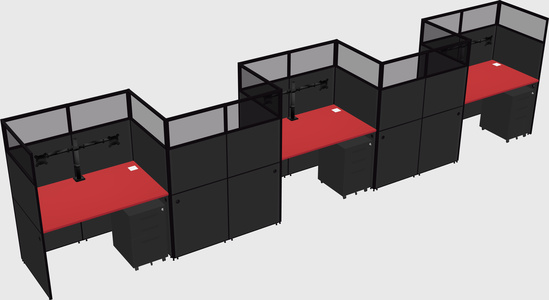 Rectangular cubicles