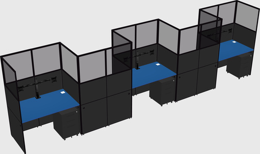 Rectangular cubicles