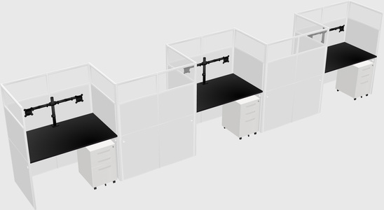 Rectangular cubicles