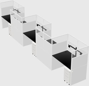 Rectangular cubicles