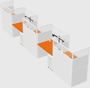 Rectangular cubicles
