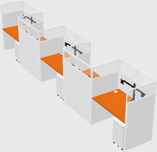 Rectangular cubicles