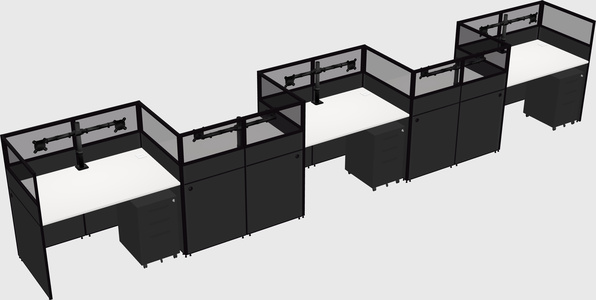 Rectangular cubicles