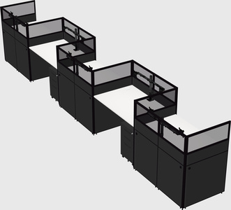 Rectangular cubicles