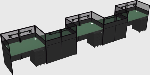 Rectangular cubicles