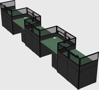 Rectangular cubicles