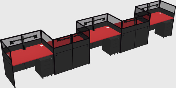 Rectangular cubicles