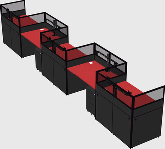 Rectangular cubicles