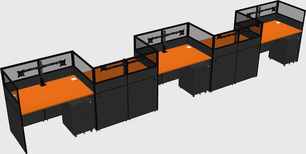 Rectangular cubicles
