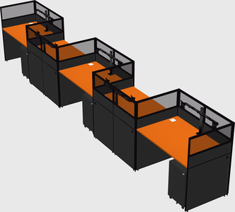 Rectangular cubicles