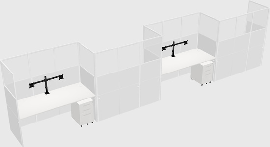 Rectangular cubicles