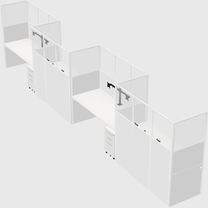 Rectangular cubicles