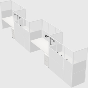 Rectangular cubicles