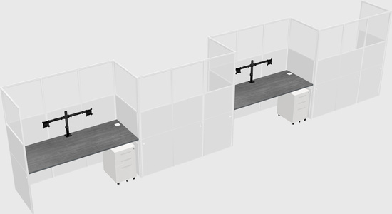 Rectangular cubicles