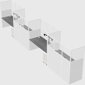 Rectangular cubicles