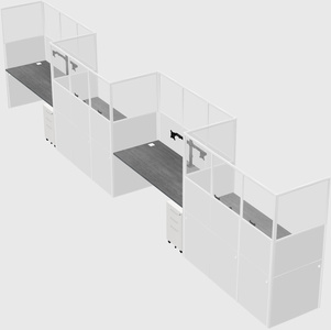 Rectangular cubicles