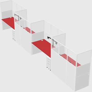 Rectangular cubicles
