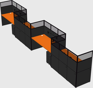 Rectangular cubicles
