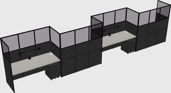 Rectangular cubicles