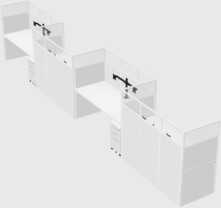 Rectangular cubicles