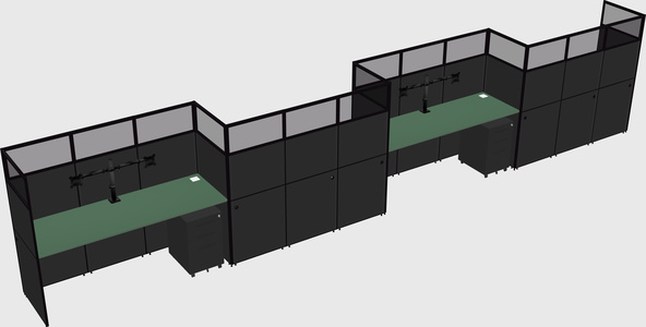 Rectangular cubicles