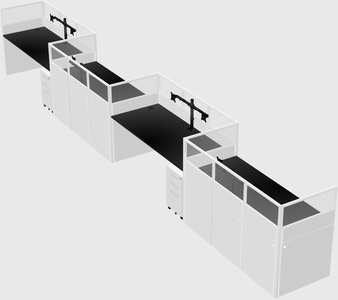Rectangular cubicles