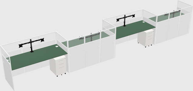 Rectangular cubicles