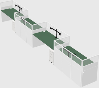 Rectangular cubicles