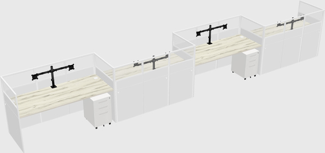 Rectangular cubicles