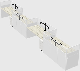 Rectangular cubicles
