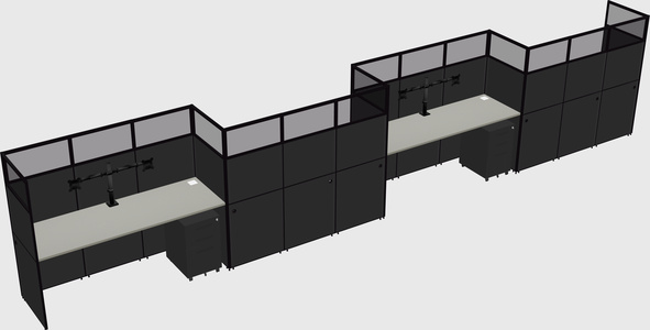 Rectangular cubicles