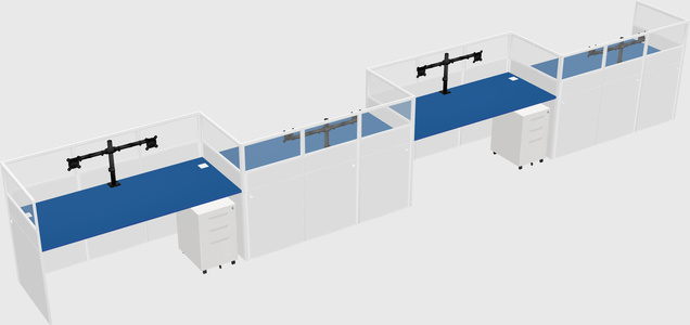 Rectangular cubicles