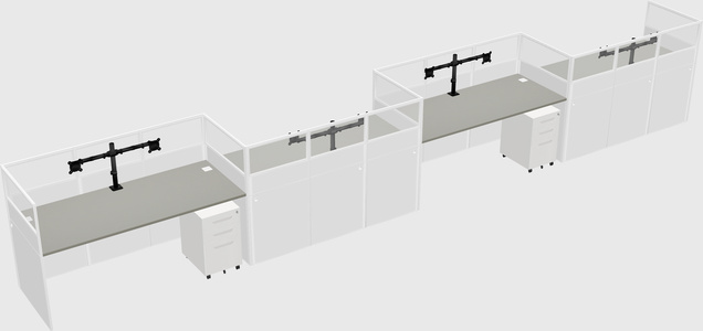 Rectangular cubicles