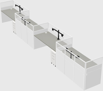 Rectangular cubicles