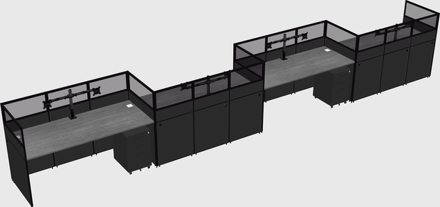 Rectangular cubicles