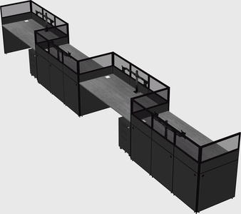 Rectangular cubicles