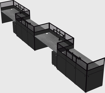 Rectangular cubicles