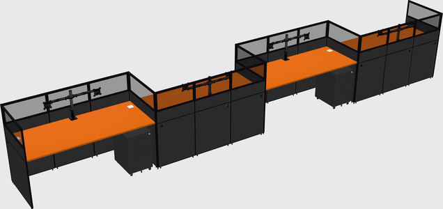 Rectangular cubicles