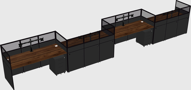 Rectangular cubicles