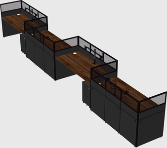 Rectangular cubicles