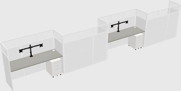 Rectangular cubicles