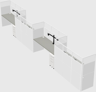 Rectangular cubicles