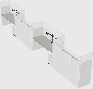 Rectangular cubicles