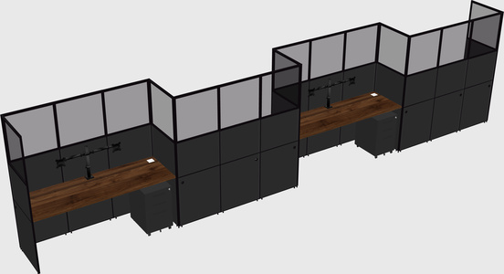 Rectangular cubicles