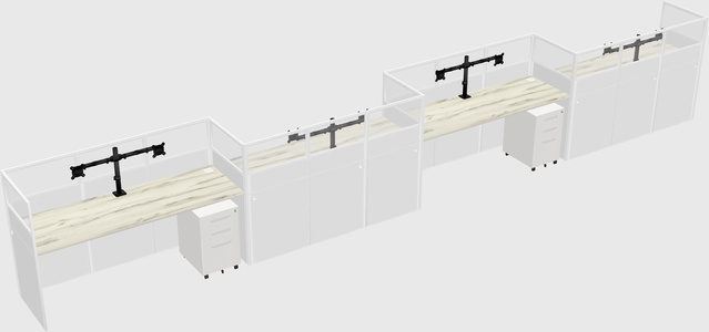 Rectangular cubicles
