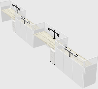 Rectangular cubicles