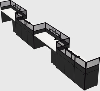 Rectangular cubicles